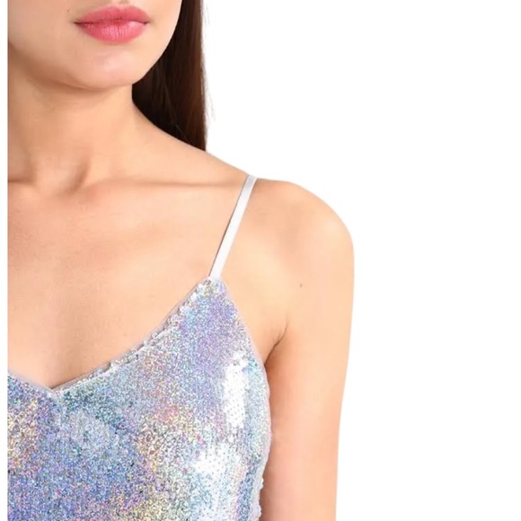 NEW LOOK | NWT Sequin Sparkling Mini Slip Dress - Picture 5 of 13